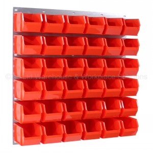 Probin Size 06 Plastic Parts Bins & Wall Panel Set 05